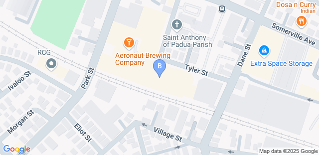 Map to Boston Bouldering Project